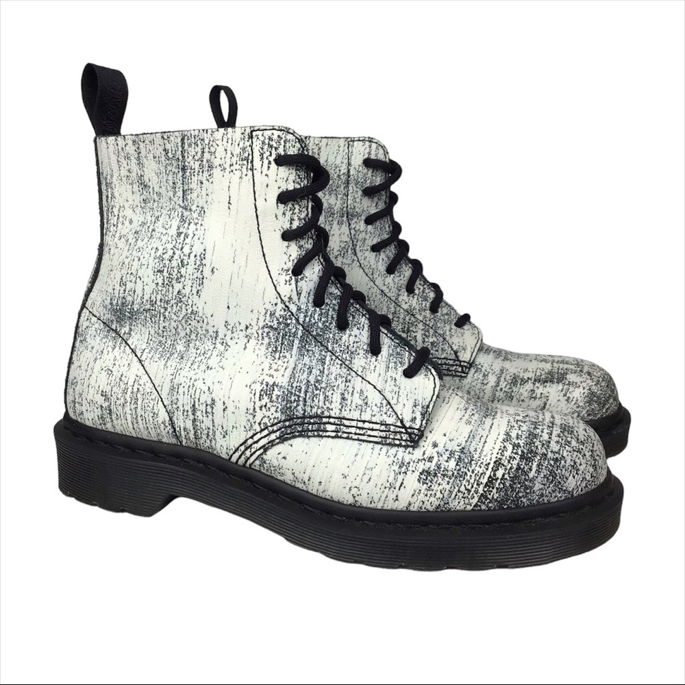 Dr. Martens 1460 Pascal Painter Monochrome Black White Combat Boot 9
